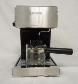 Mr Coffee BVMC ECM260 4 Cup Stainless Steel Espresso Coffee Maker Black Silver