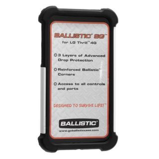 AGF Ballistic SG Case for LG Thrill 4G Optimus 3D Black White Shell Cover New