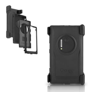 Otterbox Lumia 1020 Defender Case Holster Black Hybrid Cover New Genuine