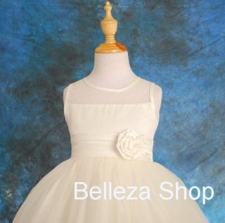Wedding Flower Girls Party Pageant Dress Size 2T 8