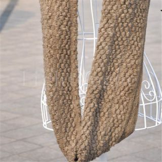 Women Lady Warm Knit Neck Circle Wool Cowl Snood Long Scarf Shawl Wrap W013