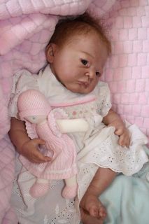 Teenyweenycreations Presents "Madeline" Reborn Baby Doll OOAK Smocked Dress