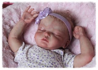 Reborn Baby Girl Doll Hattie Kit by Cassie Peek Edition Blonde Hair