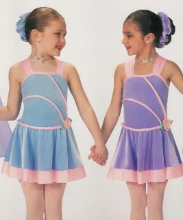 Blue Sisters Lyrical Dance Dress Ballet Costume Childxs
