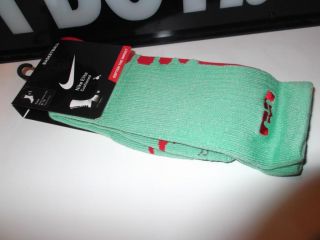 Nike Elite Crew Sz L 8 12 Lebron Socks Christmas Xmas Day Galaxy Kobe x IX KD