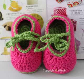 Flowers Handmade Crocheted Shoes for Toddler Baby Soft 6 9 Mts ETX