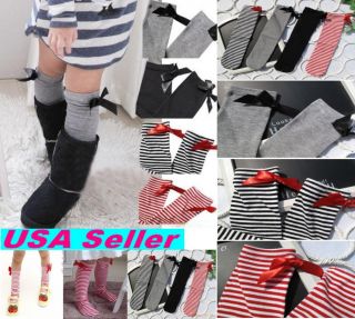 Lot of Girl Kids Long Socks Bow Sock Princess Knee Socks Legs Fast Shipping USA