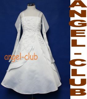 M6339 Colors Bridesmaid Pageant Flower Girl Satin Dress Sz 4 18