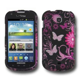Pink Butterfly Case for Samsung Galaxy Stellar i200 Cell Phone Hard Skin Cover