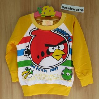 Baby Toddler Clothes Boy Girl Angry Birds Long Sleeve T Shirt Sweatshirt Jacket