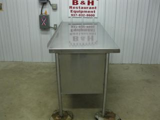 72" x 30" Stainless Steel Heavy Duty Cabinet Work Prep Table 6' x 2' 6"