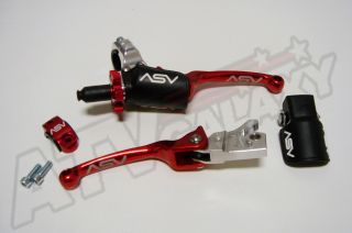 ASV Red F3 Holiday Brake Clutch Levers Kit Yamaha Blaster 200 03 04 05 06