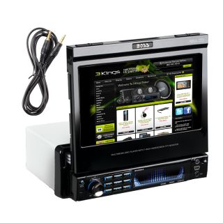 Boss Audio BVI9994 7" Motorized Touchscreen Single DIN in Dash Stereo Aux Wire