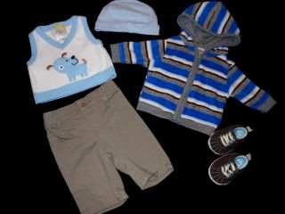 70 PC Fall Winter Baby Boy Lot Newborn Infant Clothes Sleeper One Outfit 0 3 M