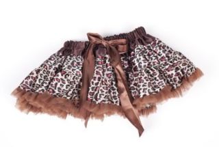 Girls Baby Child Leopard Print Princess Pettiskirt Ballet Dance Tutu Dress Skirt