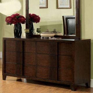 Colwood Transitional Style Brown Cherry Finish Bedroom Dresser