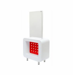 Beauty Salon Styling Station Free Standing Double Sided Styling Unit with Mirror