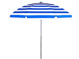 7 5 Sunbrella Beach Umbrella w Tilt Blue White Stripe
