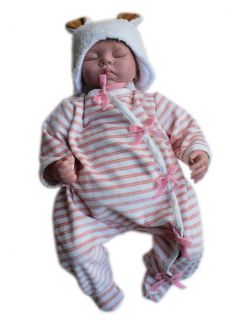 Adorable Bountiful Reborn Baby Doll Olivia Lifelike Baby Doll Eyes Closed 20"