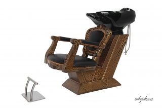 New Antique Backwash Shampoo Unit Chair Beauty Barber Salon Equipment Supplies
