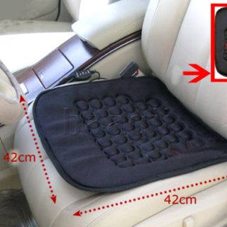 Car Heated Seat Cushion Hot Cover Auto 12V Heat Heater Warmer Pad Winter Black