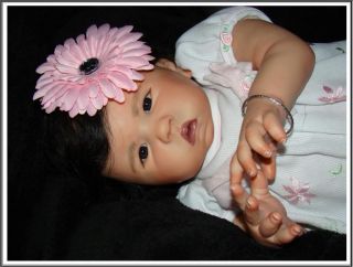 Reborn Asian Precious Baby Girl Doll Chiana Maggie Marie by Sandy Faber Rutrm