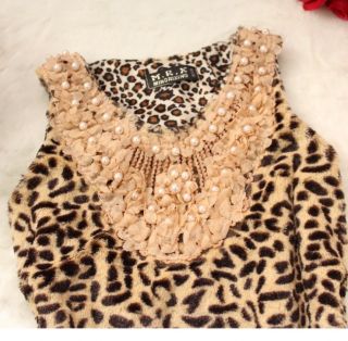 Baby Girls Fleeced Leopard Waistcoat Tutu Sundress Princess Skirt Kids Outwear