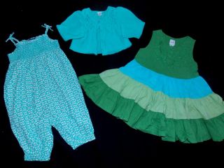 40 Spring Summer Baby Girl Clothes Lot Newborn Infant Gap Outfit Sleeper 9 12 M