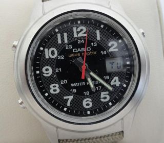 Casio Men’s WVQ 140A Wave Ceptor Atomic Watch Stainless Steel 4756