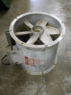 Dayton 16" Diameter Belt Driven Tubeaxial Industrial HVAC Exhaust Fan