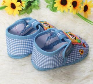 Infant Princess Prince Baby Shoe Spongebob Squarepants Blue Soft Bottom Shoes