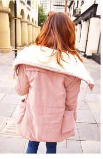 Women's Winter Warm Long Sleeve Zip Fleece Winter Coat Jacket Outwear Parka New