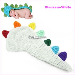 ES9P New Born Baby Clothes Crochet Romper Animal Knit Photo Prop Outfits Hat Cap