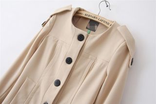 New Womens European Fashion Simple Single Breasted Trench Coat 2 Colors B585