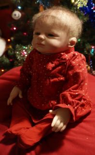 Beautiful Reborn Baby Christmas Girl OOAK Doll Lifelike Real Newborn Free SHIP