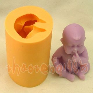 Lovely Baby Boy Cavity Fondant Silicone Silicon Mold Mould for Handmade Soap 582