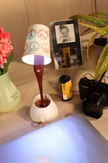 Novelty DIY Home Decoration Romantic Coffee LED USB Battery Lamp Night Light