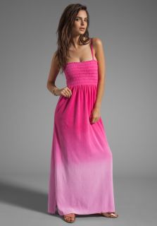 NWT $125 Juicy Couture Ombre Velour Maxi Dress in Passion Pink Size XS