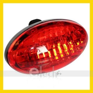 New 5 Super Bright LED Bicycle Bike Cycling Rear Tail Light Lamp Red XC 781