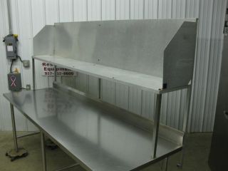 96" Stainless Steel Heavy Duty Work Prep Table w Aluminum Over Shelf 8'
