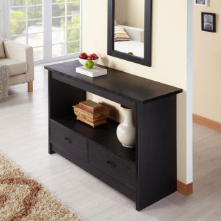 Perry Black Finish Console Table