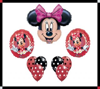 Disney Minnie Mouse Polka Dot Design Balloon Set Party Decoration