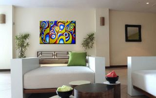 Modern Abstract Huge Oil Painting Canvas