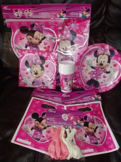 Pink Minnie Mouse Birthday Party Tableware All Items