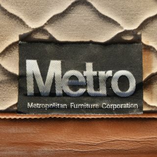 Contemporary Arts Crafts Style Metro Leather Settee