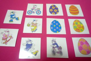 Pack of 65 Easter Egg Bunny Rabbit Temporary Tattoo Kid Party Supply Bag BBT003