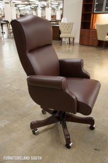 Triune Business Furniture Samba Coffee Brown Leather Executive Chair