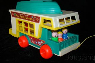Vintage Fisher Price 994 Little People Play Family camper Complete 1973
