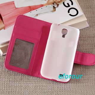 Dual Use Flip Leather Case Cover Card Credit Wallet for Samsung Galaxy S4 I9500