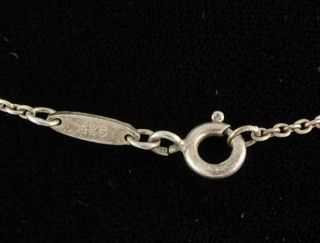 Tiffany & Co Paloma Picasso 925 Sterling Silver Infinity Heart Pendant Necklace